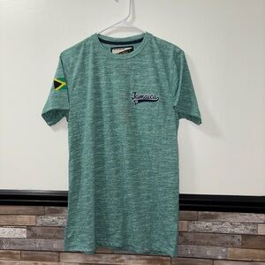 Men’s Lifestyle Apparel Short Sleeve Jamaica Green T-Shirt Medium NWT